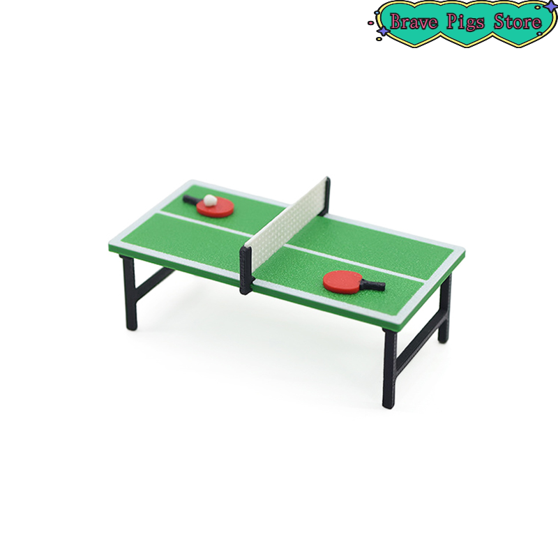 Table Tennis Venue - 1:12 Miniatur Raket Tenis Meja Model