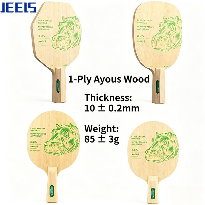 Table Tennis Single - JEELS Green Hippo Blade Tenis Meja