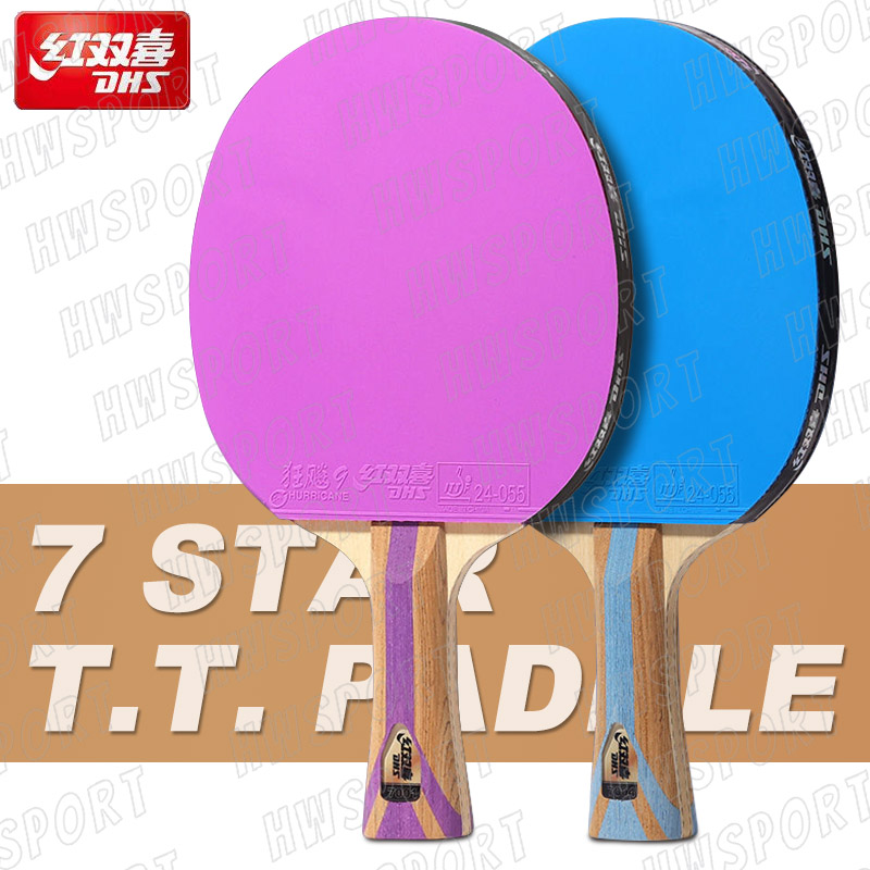 DHS raket tenis meja 6 bintang - Table Tennis Forehand Rubber ulasan dan harga