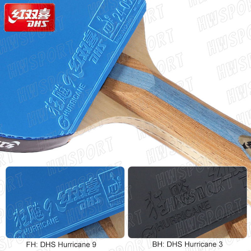 DHS raket tenis meja 6 bintang - Table Tennis Forehand Rubber ulasan dan harga
