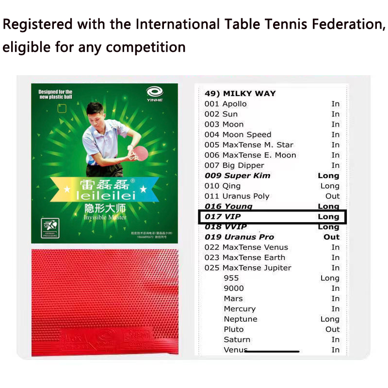 YINHE Jerawat Panjang Sapi Ten - Table Tennis Single ulasan dan harga