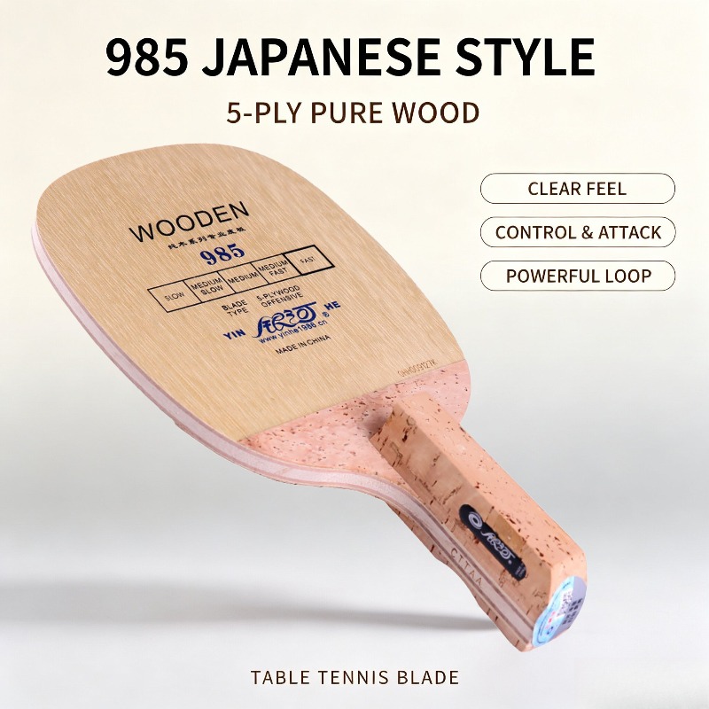 YINHE 985 Blade Tenis Meja Pen - Table Tennis Bat ulasan dan harga