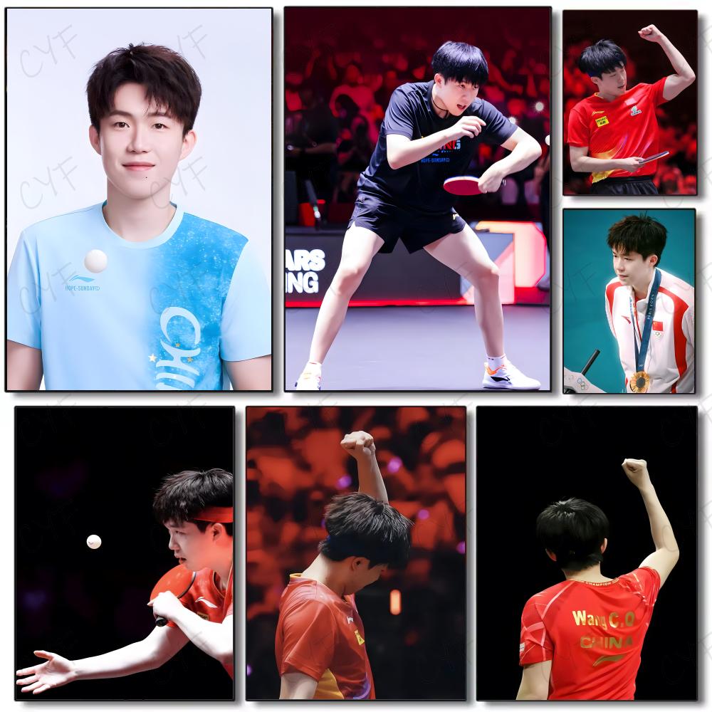 Poster Atlet Tenis Meja Lukisa - Table Tennis Illustration ulasan dan harga