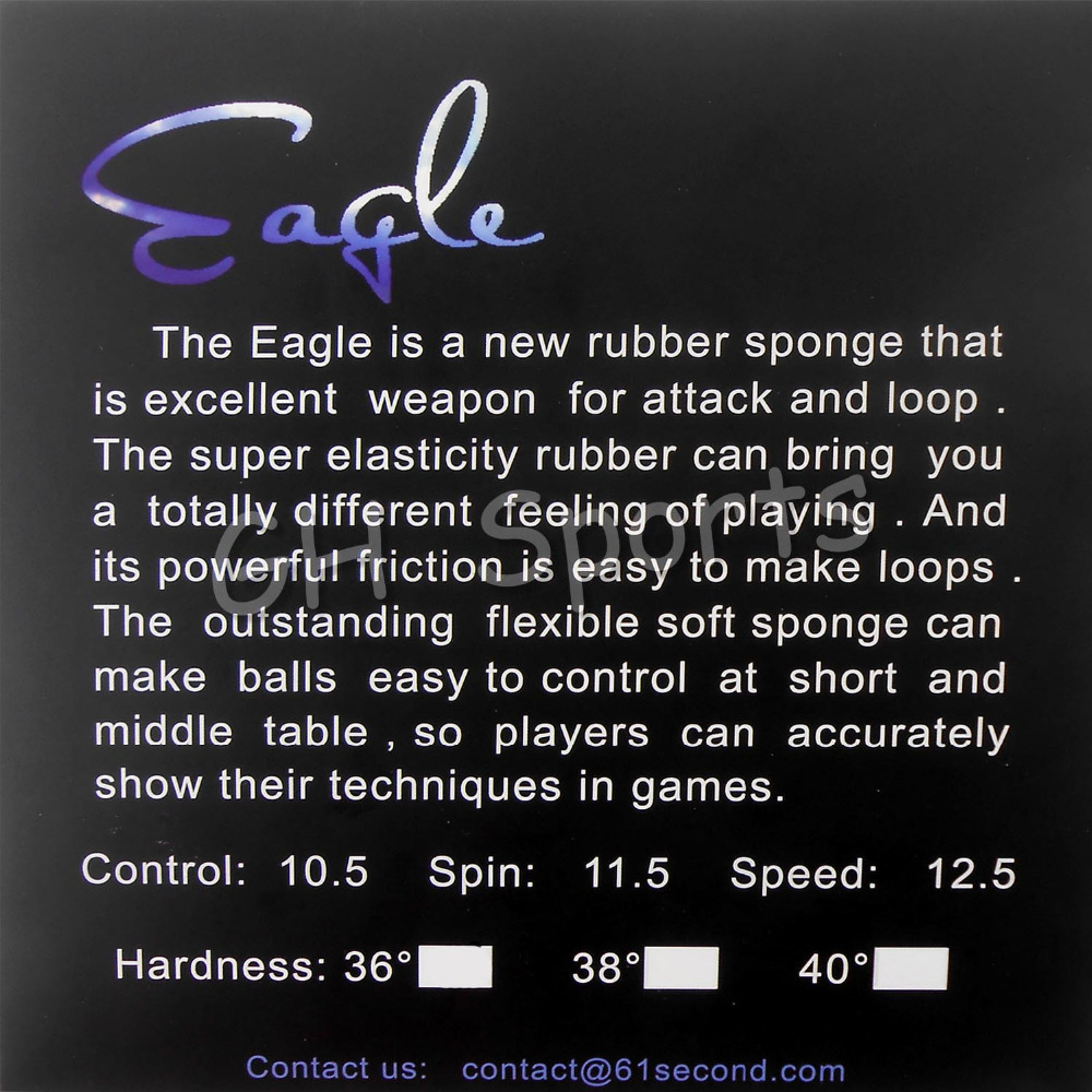 61 Kedua Eagle PIP Tenis Meja  - Table Tennis Forehand Rubber ulasan dan harga