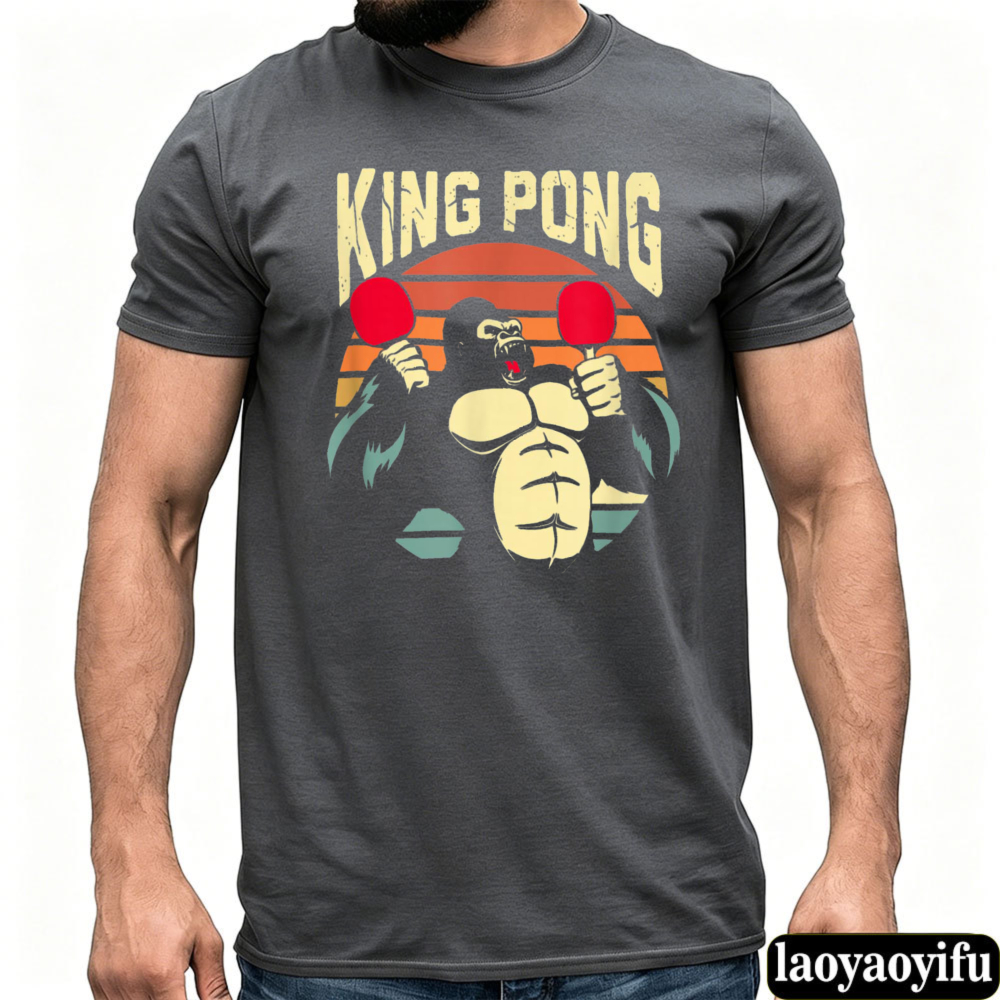 Kaus Ping Pong King Kong Kaus  - Table Tennis Graphics ulasan dan harga