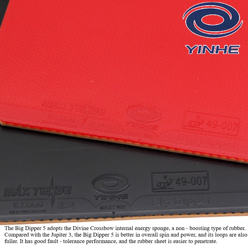 YINHE BIG DIPPER V Karet Tenis - Table Tennis Forehand Rubber ulasan dan harga