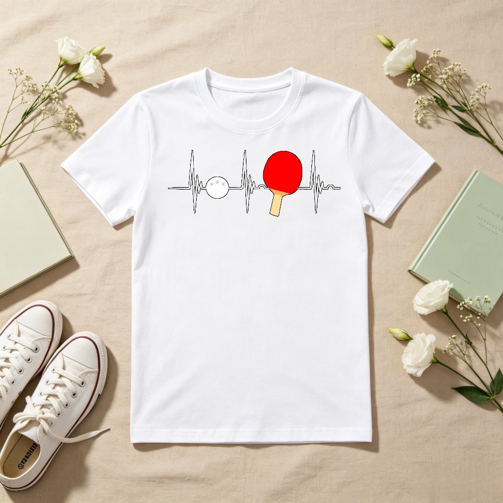 Kaos Olahraga Lengan Pendek O- - Table Tennis Graphics ulasan dan harga
