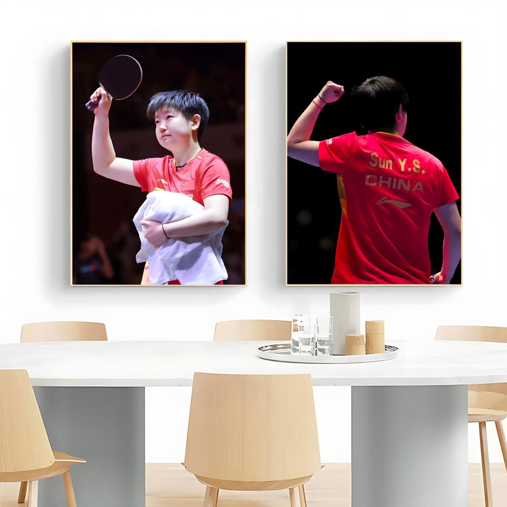 Atlet Tenis Meja Juara S-Sun Y - Table Tennis Illustration ulasan dan harga