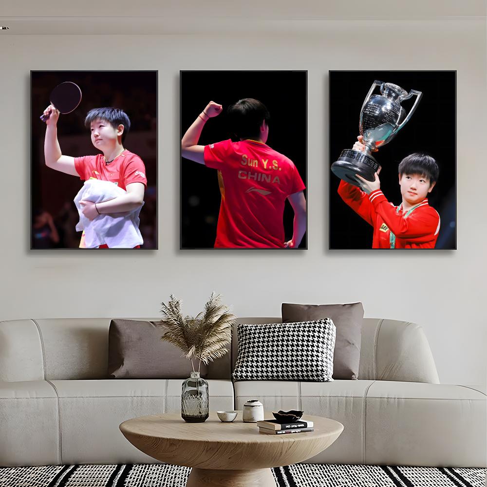 Atlet Tenis Meja Juara S-Sun Y - Table Tennis Illustration ulasan dan harga