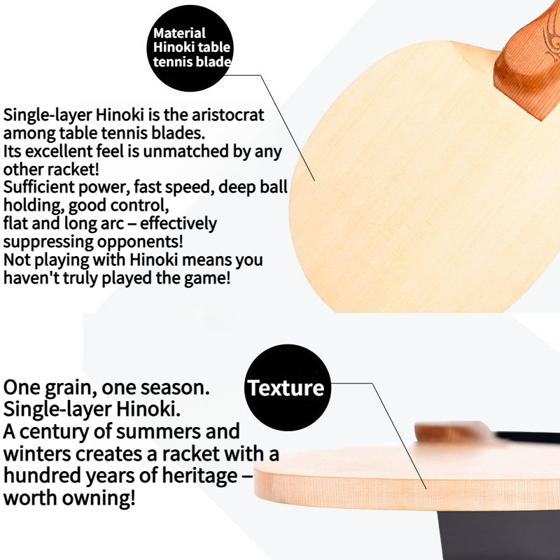 Shenlongmu 1-Ply Hinoki Table  - Table Tennis Single ulasan dan harga